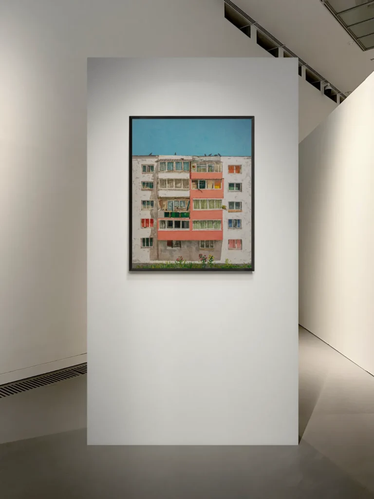 Socialist Modernism Oil Painting Art - Blocks