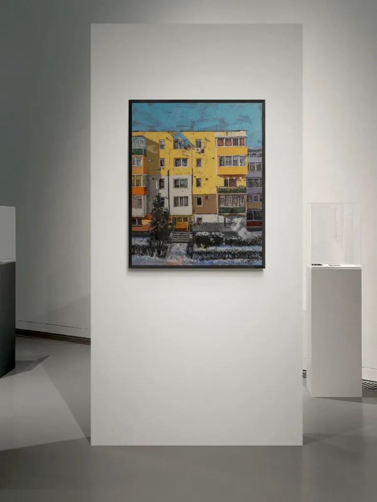 Socialist Modernism Oil Painting Art - Blocks